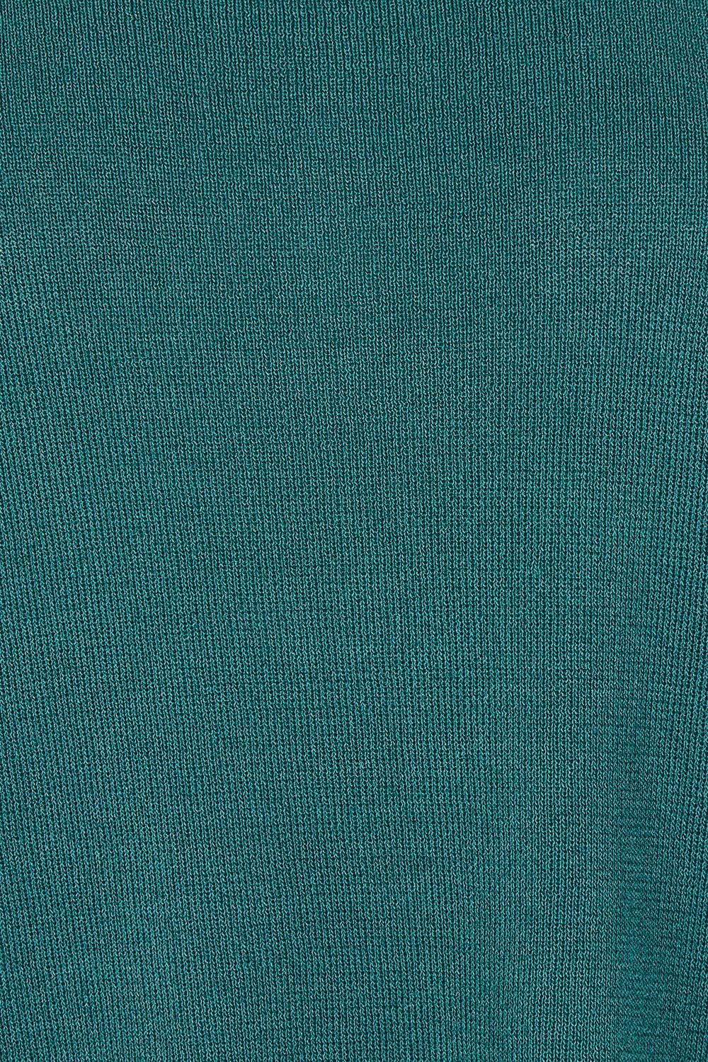 Product shot of the Irises Knit Top in colour Teal (Green), detail