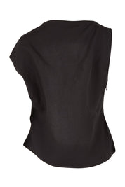 Product shot of the Sandara Top in colour Black (Black), from the back