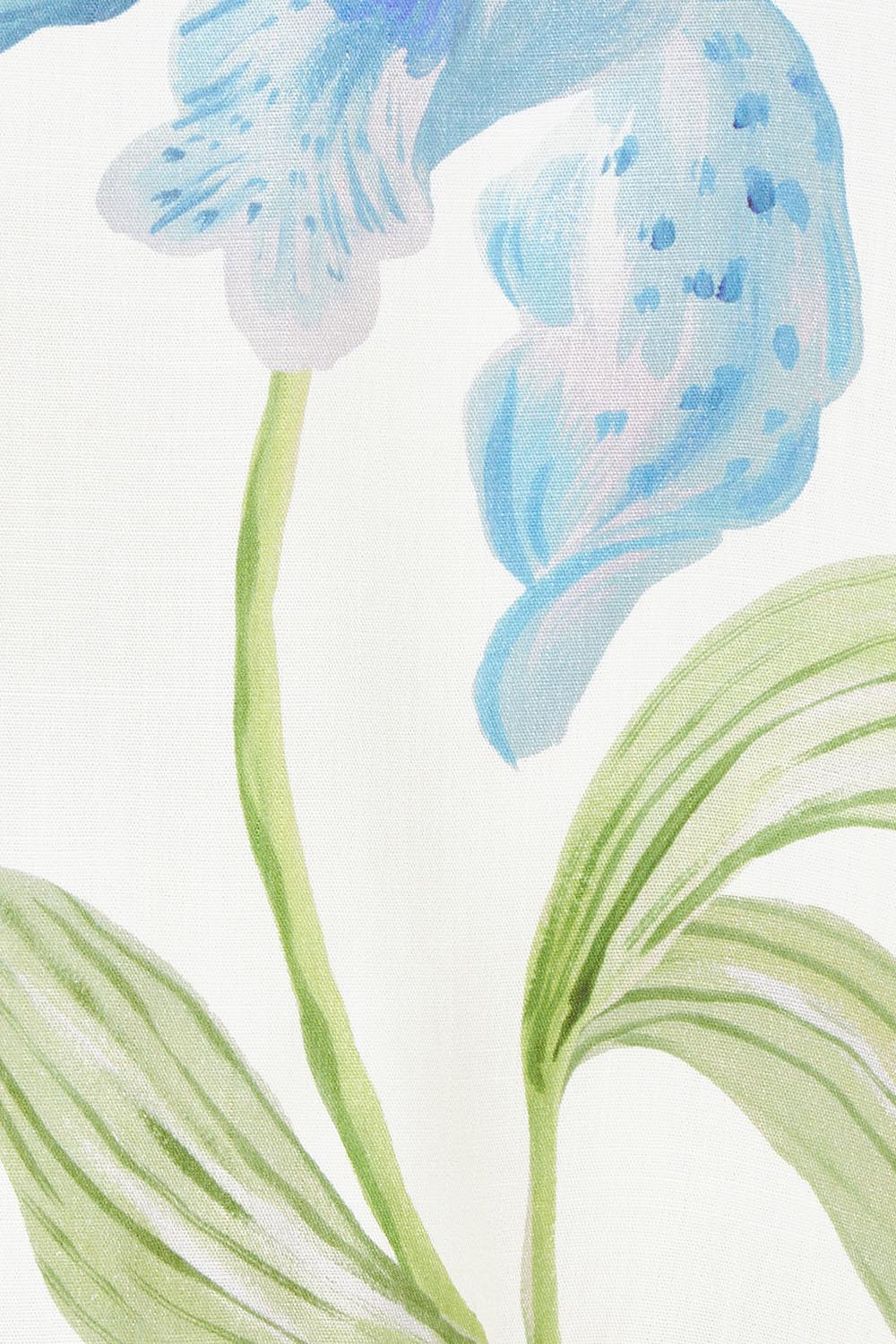 Product shot of the Anthea Linen Blend Blouse in colour Floral (White), detail