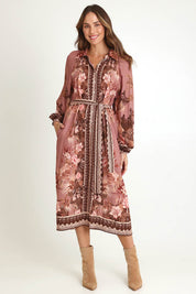 Nina Linen Blend Shirt Dress – Darkscarf