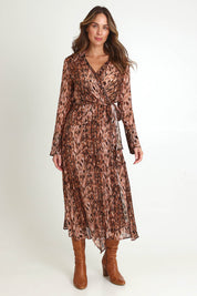 Isla Wrap Dress – Snake