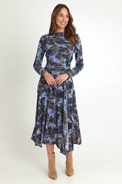 Alix Mesh Dress – Floral