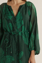 Lynn Tiered Dress – Evergreen
