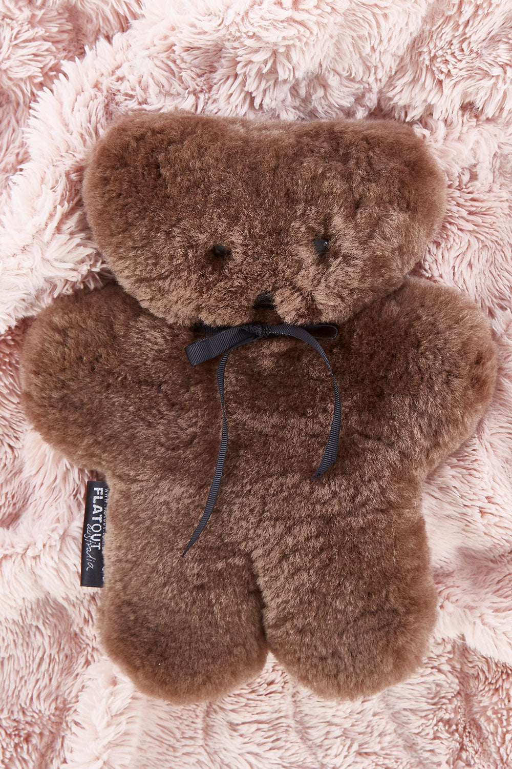 A model wearing the Flatout Bears in colour Chocolate, from the front, showing the whole outfit
