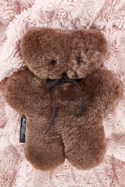 A model wearing the Flatout Bears in colour Chocolate, from the front, showing the whole outfit