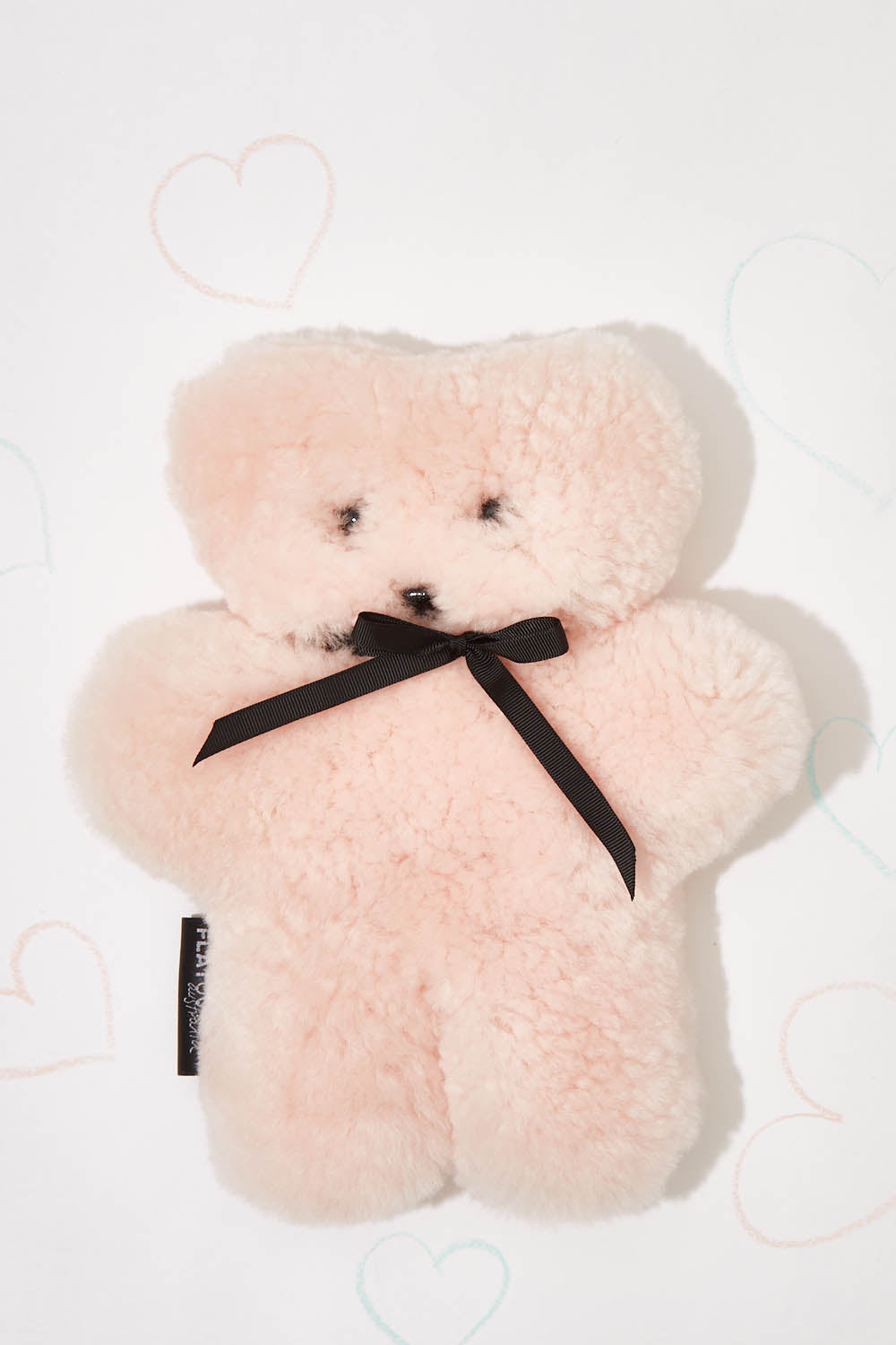 A model wearing the Flatout Bears in colour Rose (Pink), from the front, showing the whole outfit