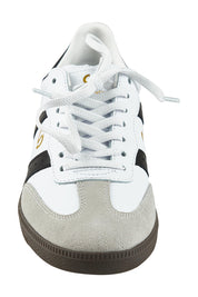 Product shot of the 2001 Parallel Suede Sneaker in colour Whiteblack (White), detail