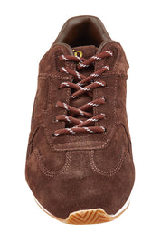 Product shot of the 3001 Balance Suede Sneaker in colour Espresso, detail