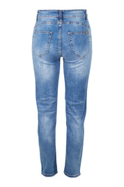 Product shot of the Marvel Jean in colour Denim (Blue), from the back