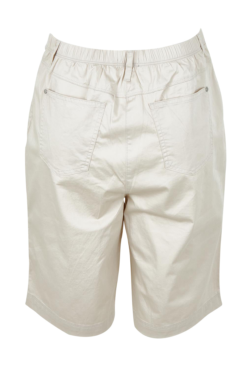 Product shot of the San Marino Cotton Shorts in colour Natural, from the back