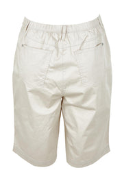 Product shot of the San Marino Cotton Shorts in colour Natural, from the back