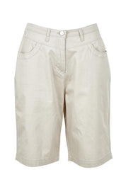Product shot of the San Marino Cotton Shorts in colour Natural, from the front