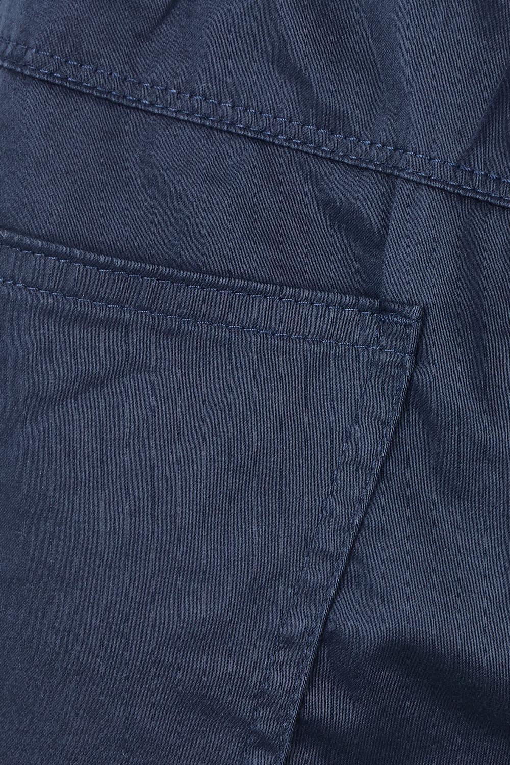 Product shot of the San Marino Cotton Shorts in colour Navy (Blue), detail