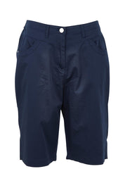 Product shot of the San Marino Cotton Shorts in colour Navy (Blue), from the front