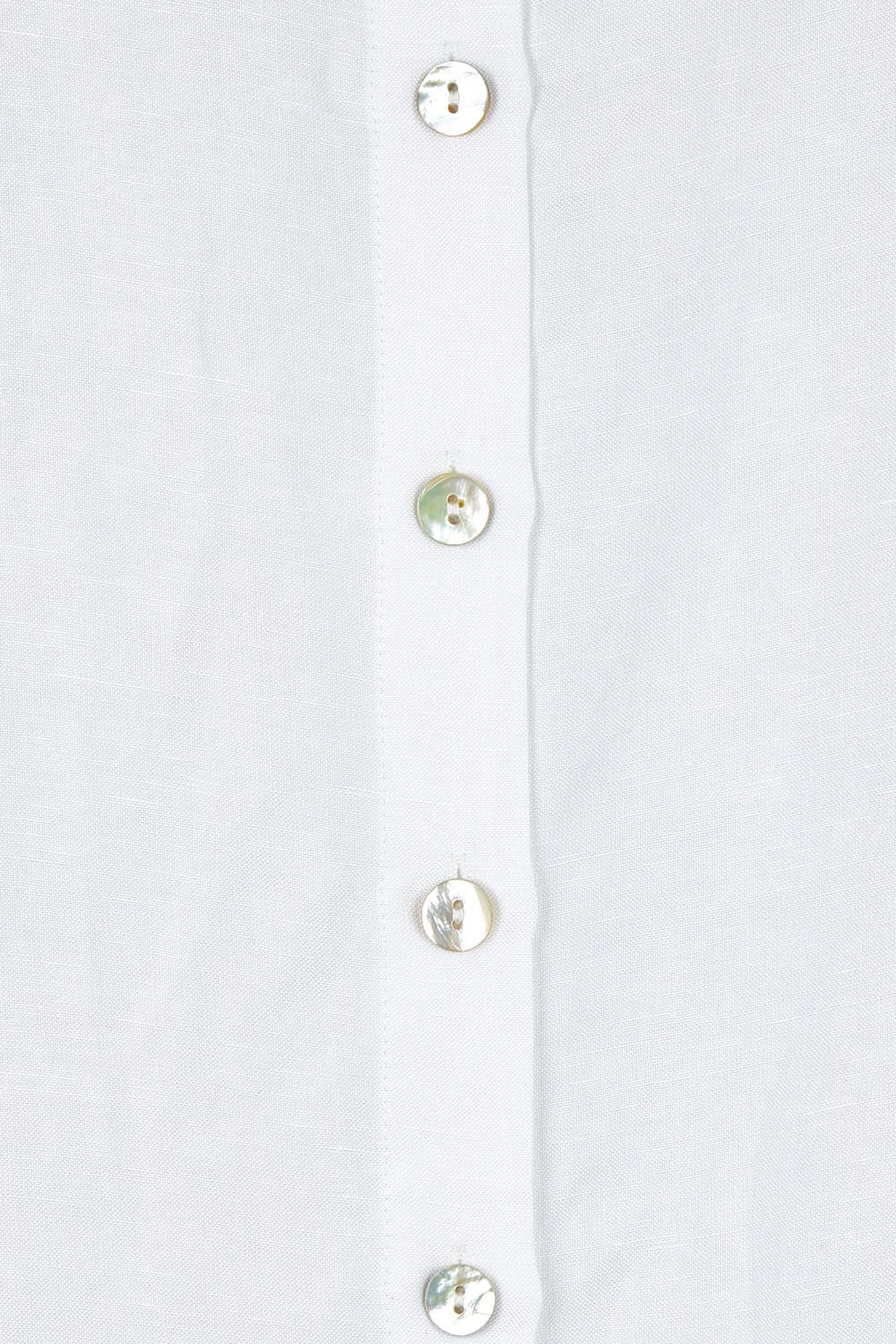 Product shot of the Lino Linen Blend Button Back Cami in colour White (White), detail