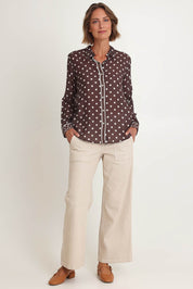 Aurora Spot Shirt – Coffee