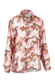 Product shot of the Dakota Print Shirt in colour Blush (Pink), from the front