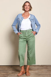 Hudson Crop Denim Jean - Fern