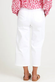 Hudson Crop Denim Jean - White