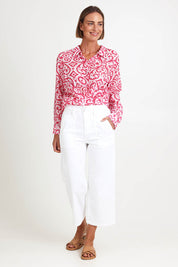 Hudson Crop Denim Jean - White