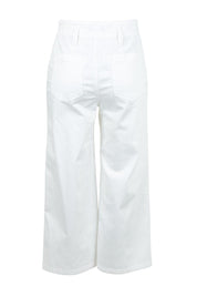 Hudson Crop Denim Jean - White