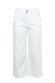 Hudson Crop Denim Jean - White