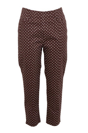 Product shot of the Shell Print Pant – Mocha in colour Mocha, from the front