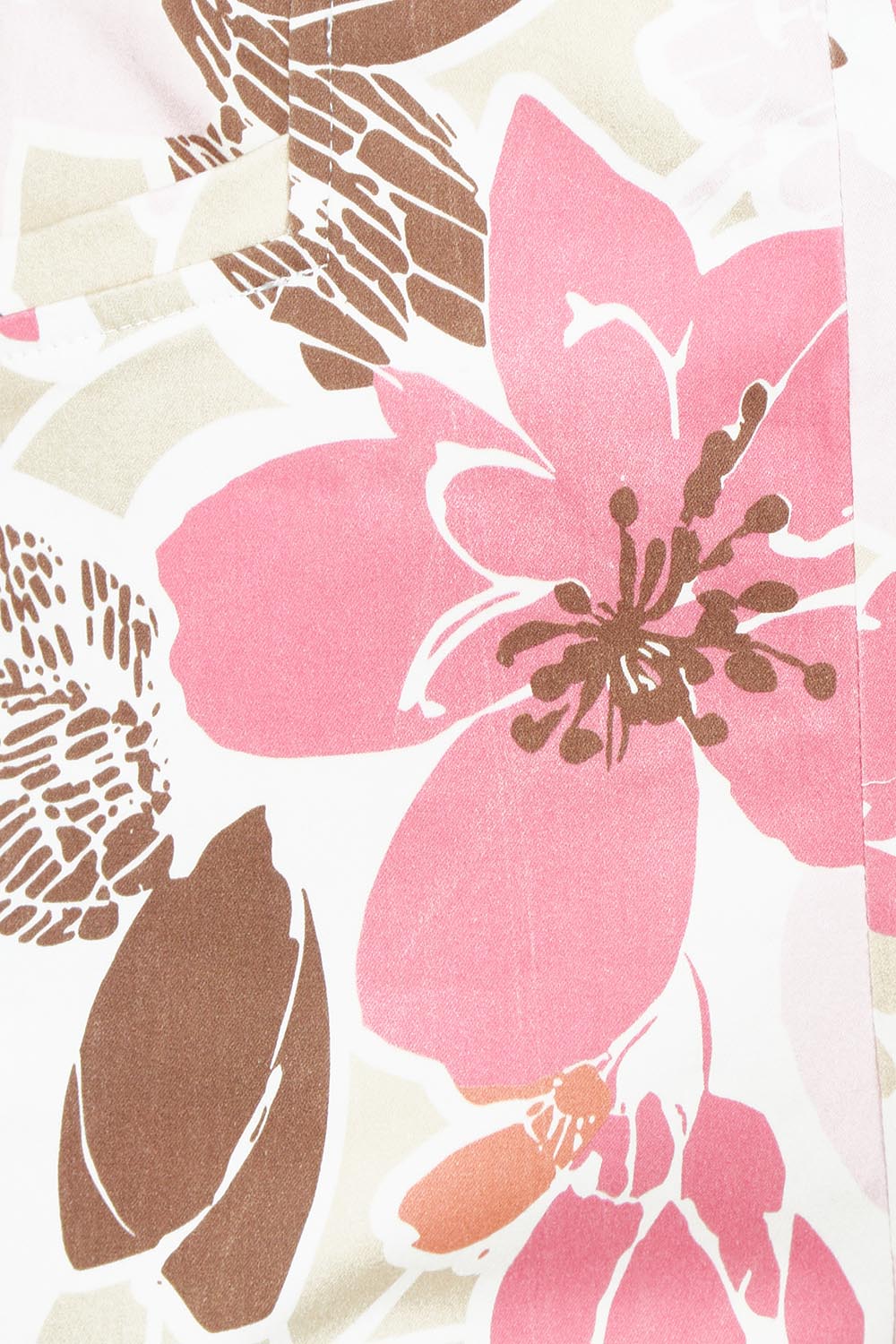 Product shot of the Amalfi Rose Print Pant – Pinkmulti in colour Pinkmulti, showing detail