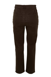 Product shot of the Slim Miracle Denim Jeans in colour Coffee, from the back