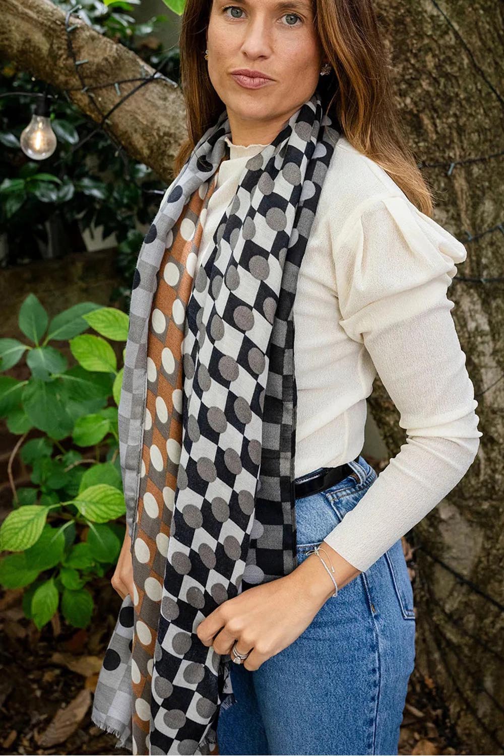 Frankie Geo Scarf - Black