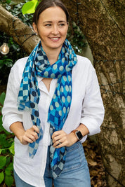 Frankie Geo Scarf – Blue