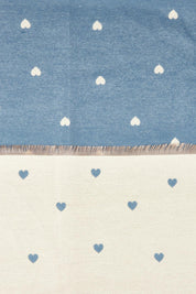 Holly Heart Scarf – Blue