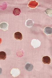 Product shot of the Jamie Scarf in colour Pinkspot (Pink), detail
