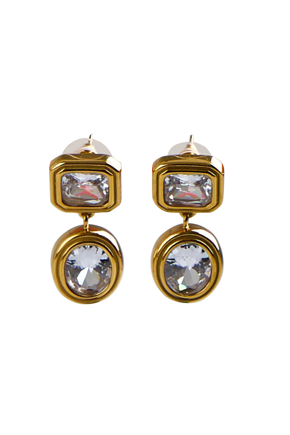 Sigourney Crystal Dangle Earring - Goldcrystal