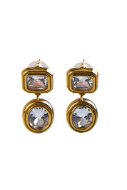 Sigourney Crystal Dangle Earring - Goldcrystal