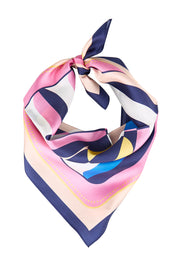 Product shot of the Silk Neck Scarf  - Capri in colour Capri, from the front
