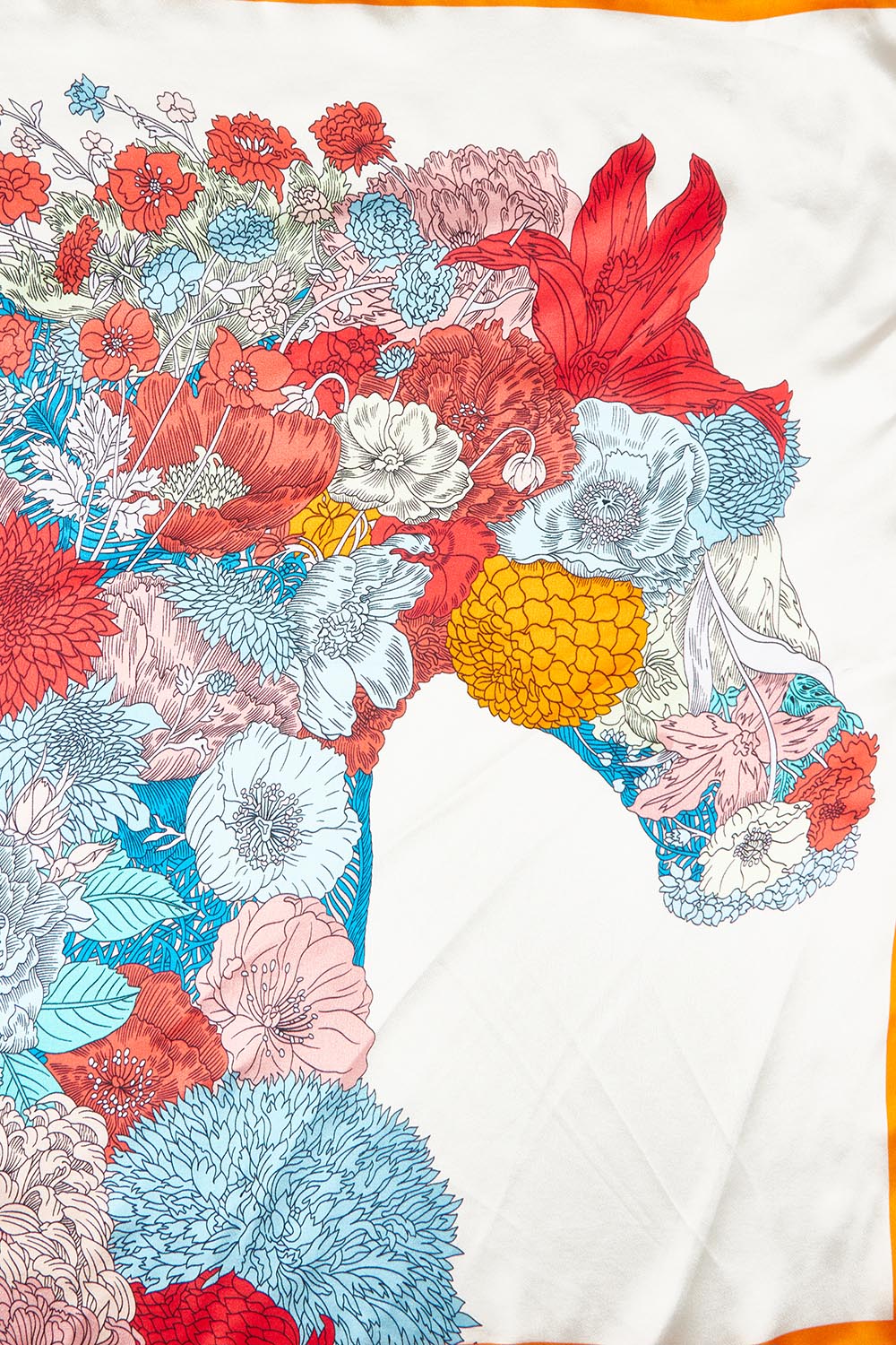 Silk Neck Scarf – Floral