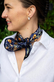 Silk Neck Scarf – Garden