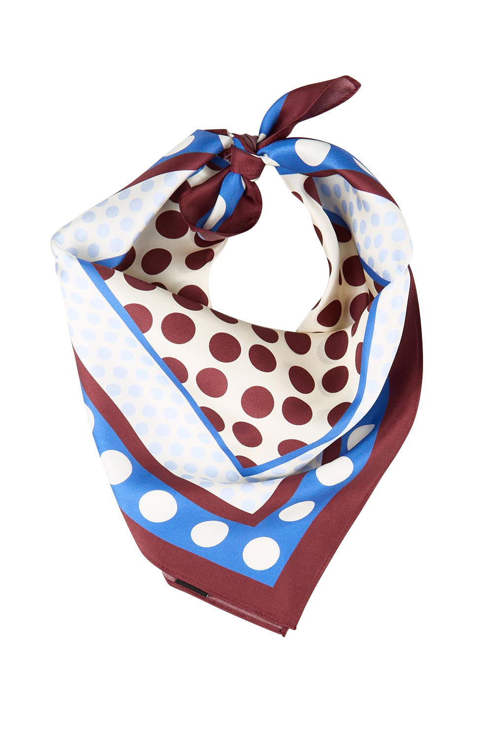 Product shot of the Silk Neck Scarf  - Prague in colour Prague, from the front