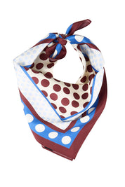 Product shot of the Silk Neck Scarf  - Prague in colour Prague, from the front