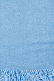 Product shot of the Solid Warm Scarf in colour Jacaranda (Blue), detail