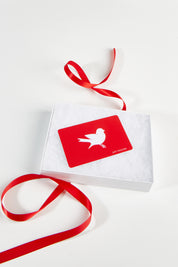 Product shot of the $150 Gift Voucher in colour Red (undefined), detail
