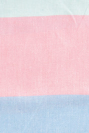 Product shot of the Hammamas Splice Cotton Towel in colour Dolce (Green), detail