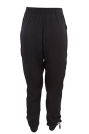 Product shot of the Luxe Pant in colour Black (Black), from the back