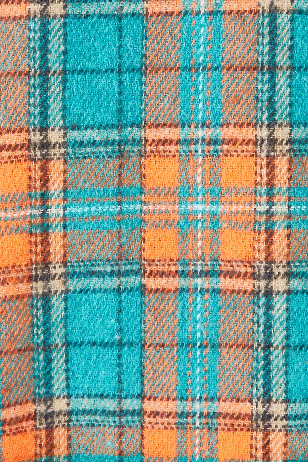 Product shot of the Duffle Jacket in colour Checkered (Green), detail