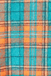 Product shot of the Duffle Jacket in colour Checkered (Green), detail