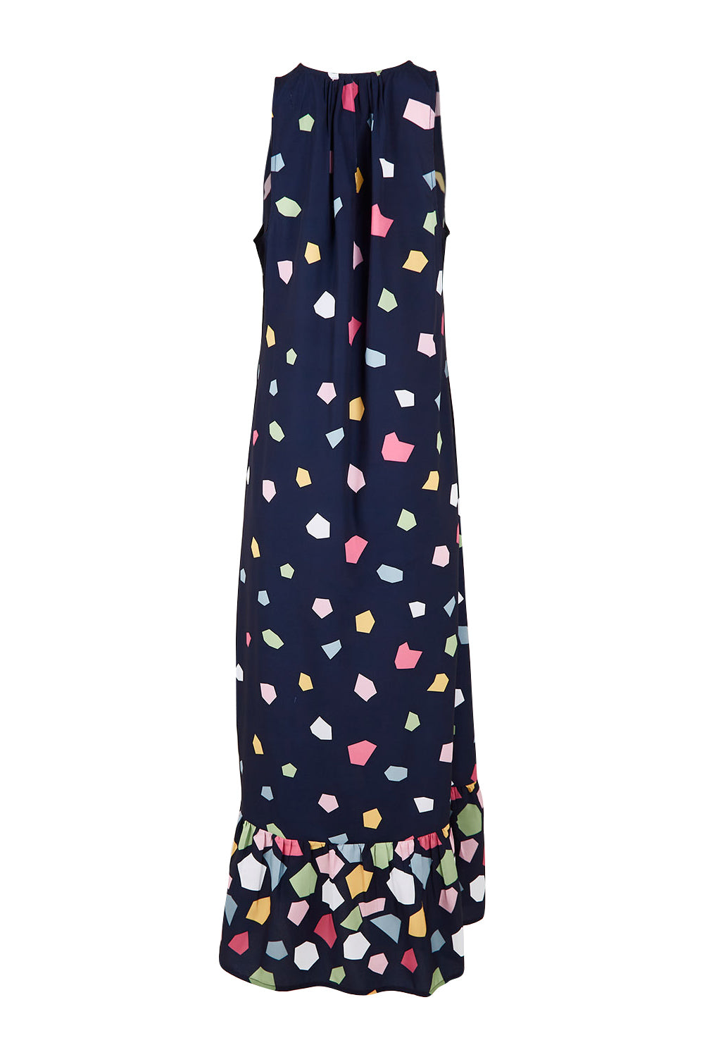 Product shot of the Falling Bricks Maxi in colour Jigsaw (Blue), from the back