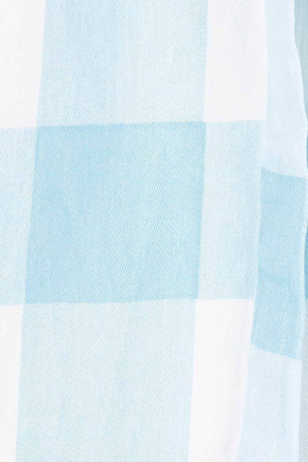 Product shot of the Gingham Top in colour Gingham (Blue), detail