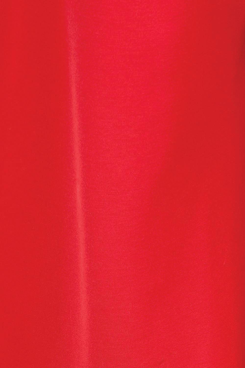 Product shot of the Wide Leg Ponte Pant – Brightred in colour Brightred, showing detail