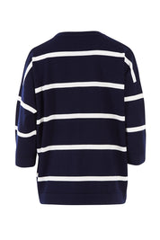 Product shot of the Together Sweater in colour Together (Blue), from the back